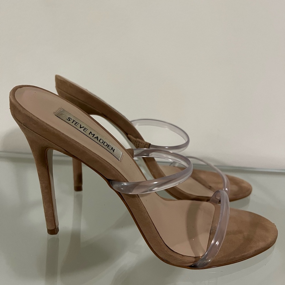 Clear Steve Madden Mule size 8